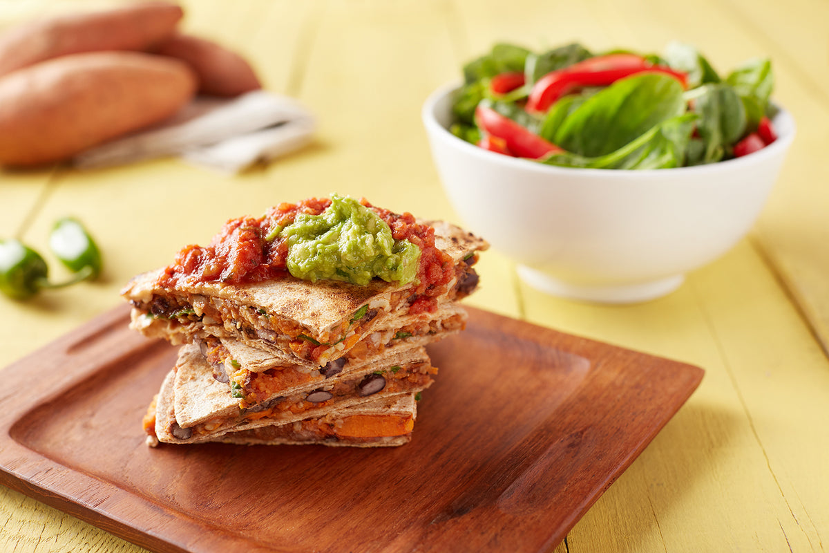 BLACK BEAN &amp; SWEET POTATO QUESADILLAS
    
    
    
      &ndash; Body Fuel Organics