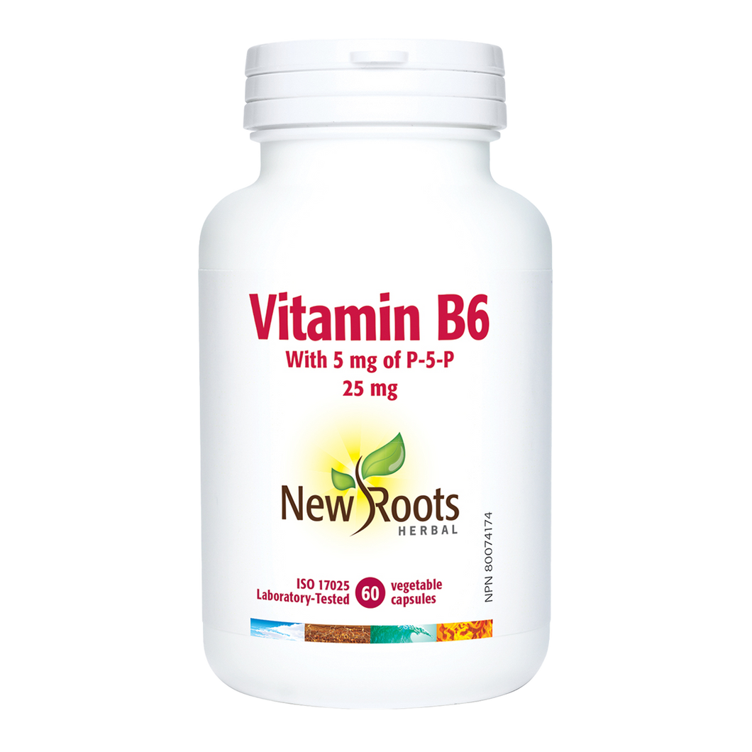 New Roots Vitamin B6, 60 vcaps