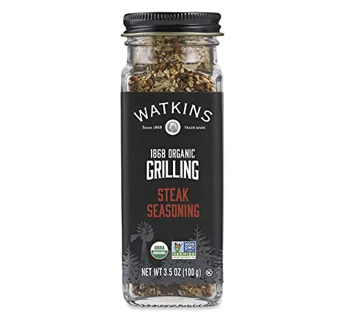 Watkins Organic Grilling Steak Seasoning, 100g