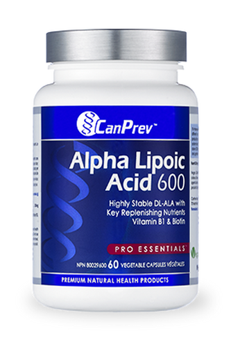 CanPrev Alpha Lipoic Acid 600mg (60 Veg Caps)