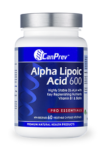 CanPrev Alpha Lipoic Acid 600mg (60 Veg Caps)