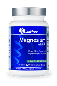 CanPrev Magnesium Malate 180mg (120 Veg Caps)