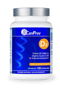 CanPrev Vitamin D3 1000IU (120 Soft Gels)