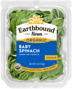 Earthbound Organic Baby Spinach (5oz.)