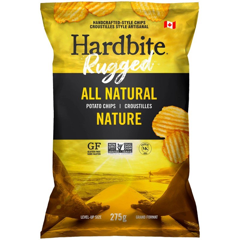 Hardbite Rugged All Natural Chips 275g Body Fuel Organics