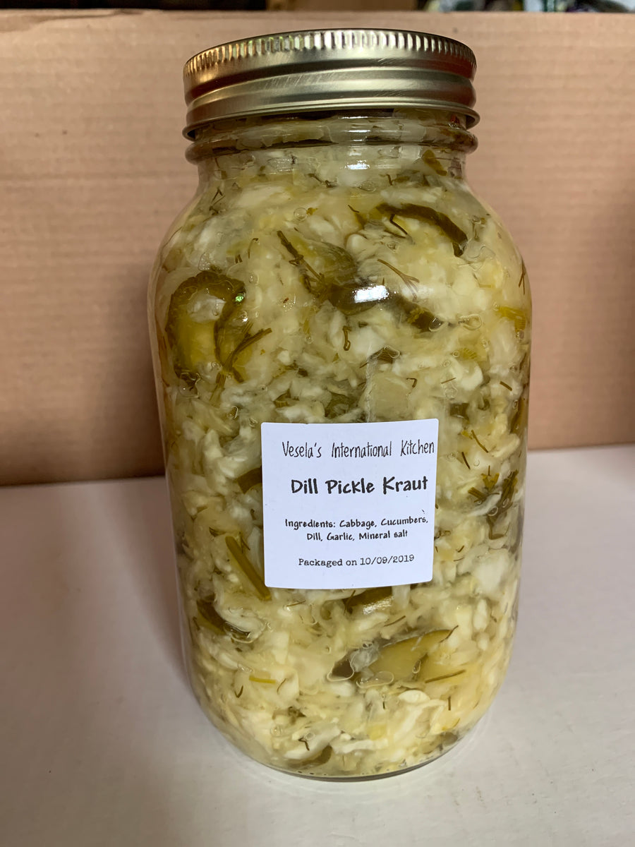 Vesela's Dill Pickle Kraut (1L) Body Fuel Organics