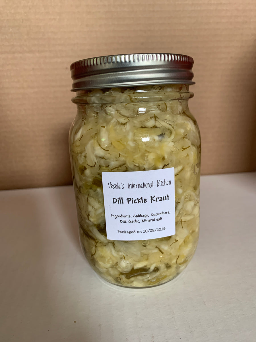 Vesela's Dill Pickle Kraut (500ml) Body Fuel Organics
