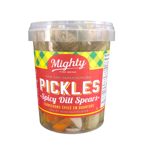 Mighty Fine Brine Pickles Spicy Dill Spears (1L)