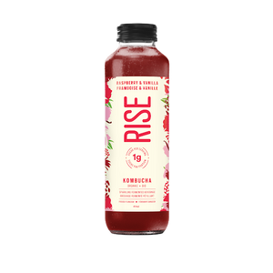Rise Raspberry & Vanilla Low-Sugar Kombucha (414ml)
