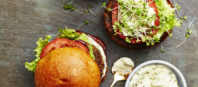 MUSHROOM QUINOA BURGERS