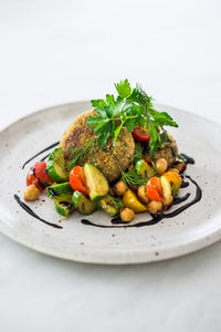 CRISPY VEGAN QUINOA CAKES