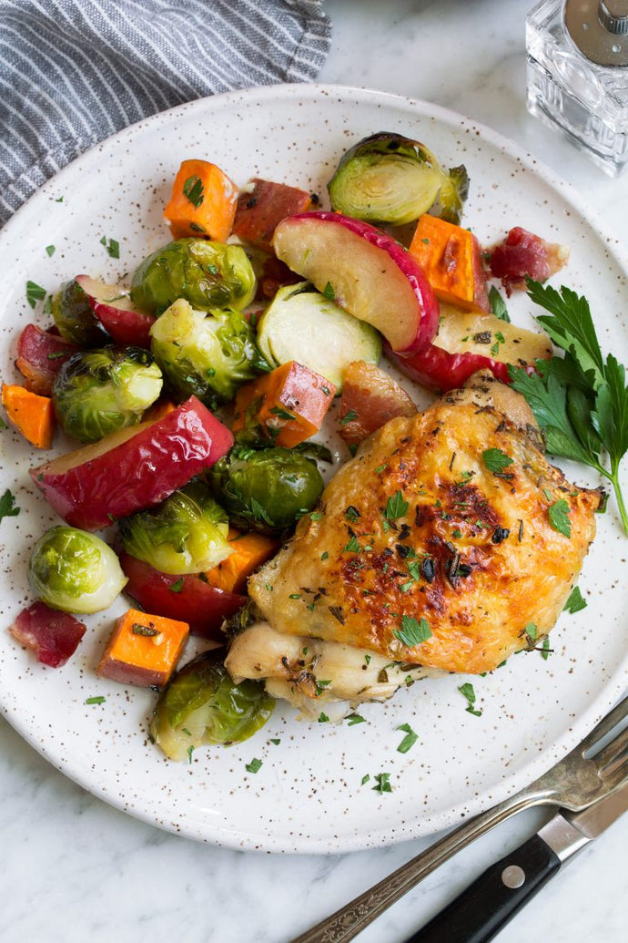 ONE PAN AUTUMN CHICKEN DINNER