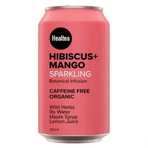 Healtea Hibiscus + Mango Sparkling Tea, 355ml – Body Fuel Organics