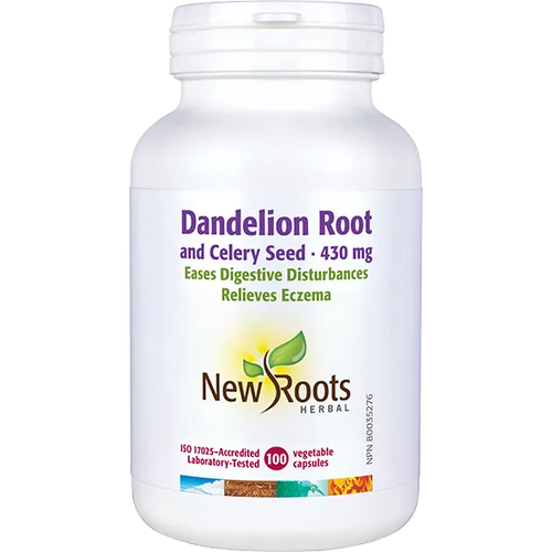 New Roots Dandelion Root (and Celery Seed) 430mg, 100vcaps
