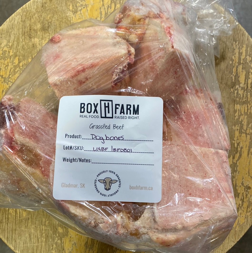 Box H Grass Fed Beef Dog Bones