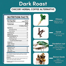 Teecino Roasted Herbal Tea, Dandelion Dark Roast, 10 tea bags (60g)