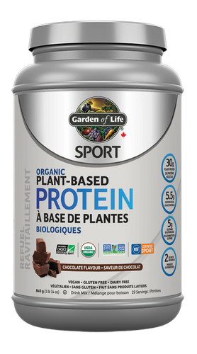 Garden of Life Sport Organic Plant Based Protein, Chocolate 840g