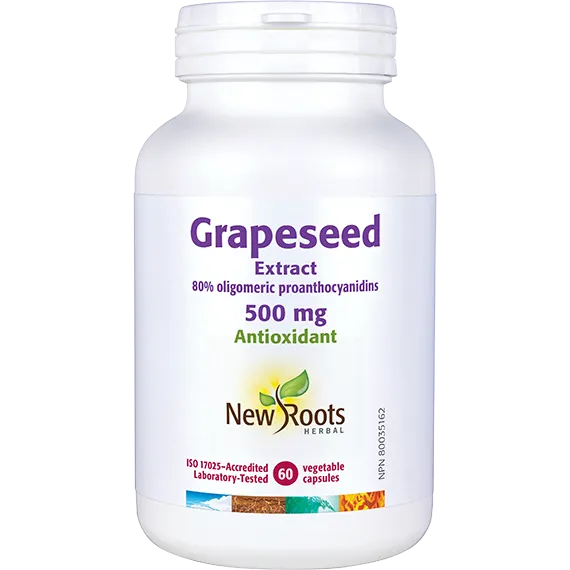 New Roots Grapeseed Extract, 500mg 60vcaps