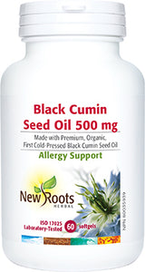 New Roots Black Cumin Seed Oil, 500mg, 60softgels