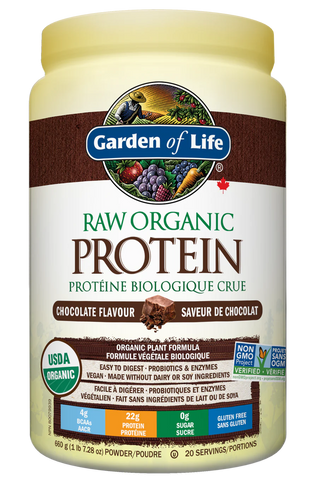 Garden of Life Raw Org Protein Powder, Chocolate, 660g