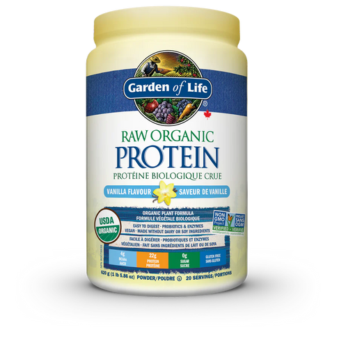 Garden of Life Raw Org Protein Powder, Vanilla 620g