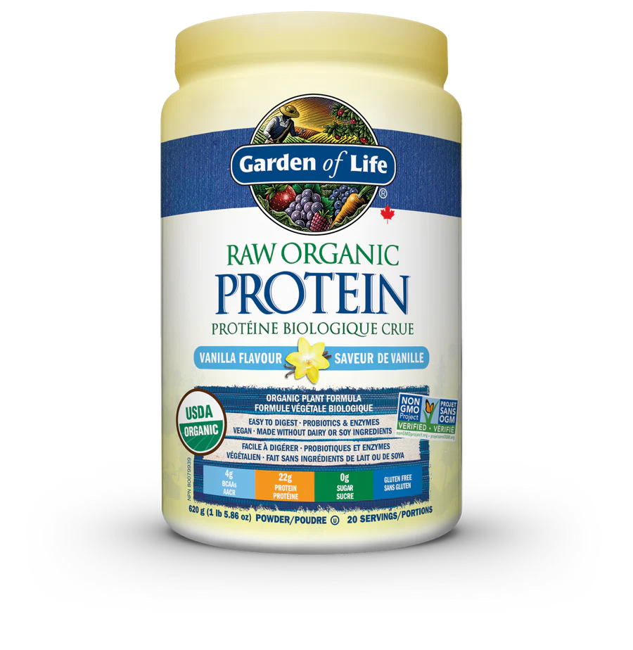 Garden of Life Raw Org Protein Powder, Vanilla 620g