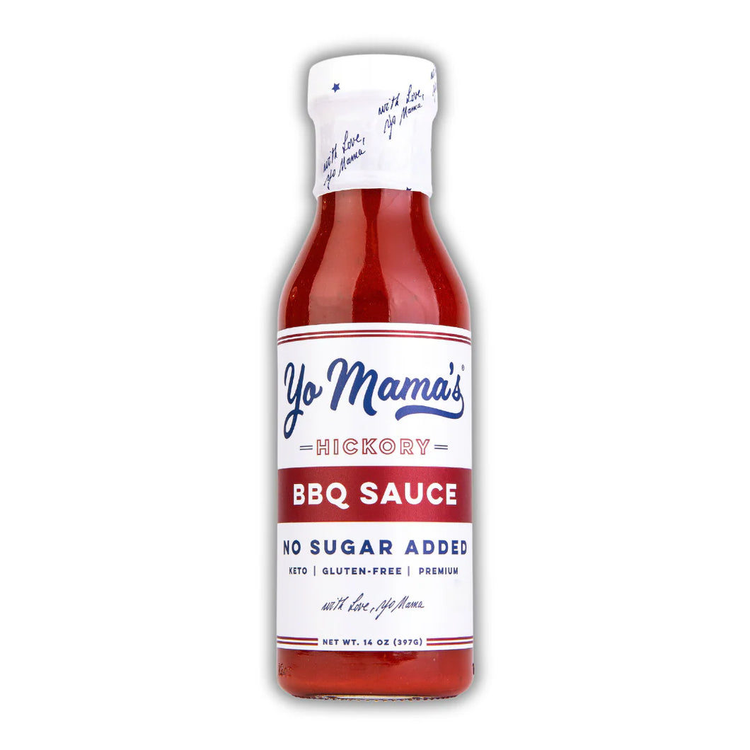 Yo Mama BBQ Sauce , Hickory, (Keto), 385ml