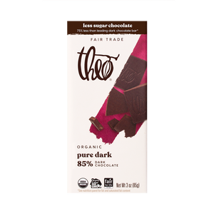 Theo Organic Extra Dark (85%) Chocolate Bar, 85g