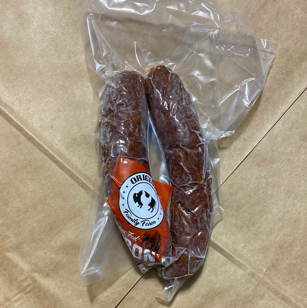 Original Family Farm Bison Chicken Dill Pickle Cheddar Sausage (2 Pack)