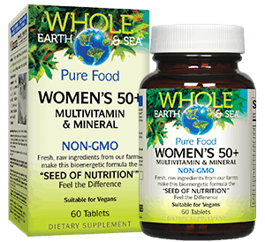 Whole Earth & Sea Women's 50+ Multi & Mineral, 60 tablets
