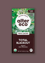 Alter Eco 100% Cacao Total Blackout Chocolate Bar 75g KETO Friendly
