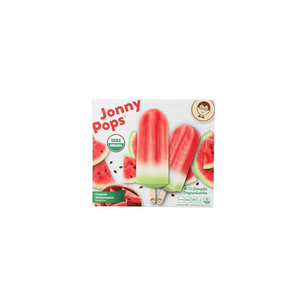 Jonny Pops, Organic Watermelon Naturally Flavoured Ice Pops, 5x55ml