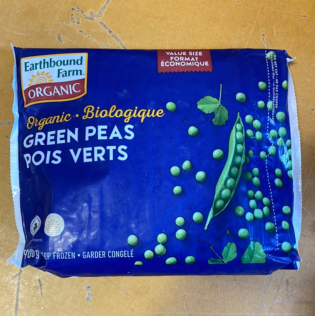 Earthbound Organic Frozen Green Peas 900g
