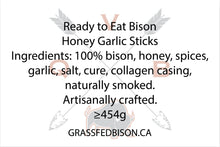 Qu'appelle Valley Bison Sticks - Honey Garlic