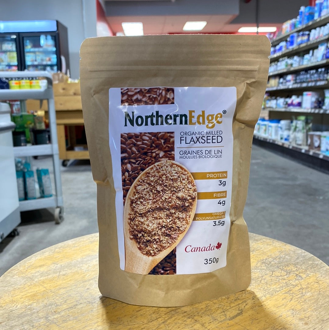 Cod Linseed Northern Edge Organic Milled Flaxseed (350g) β Body Fuel Organics