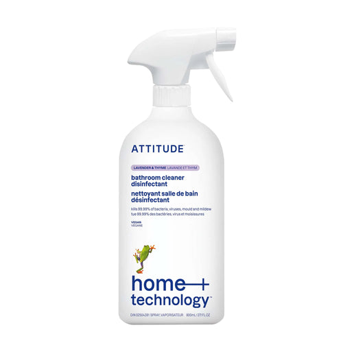 Attitude Bathroom Cleaner Disinfectant, Lavender Thyme, 800ml