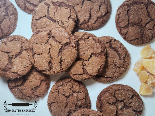 No Gluten Kneaded Candied Ginger Snaps (4/pack)