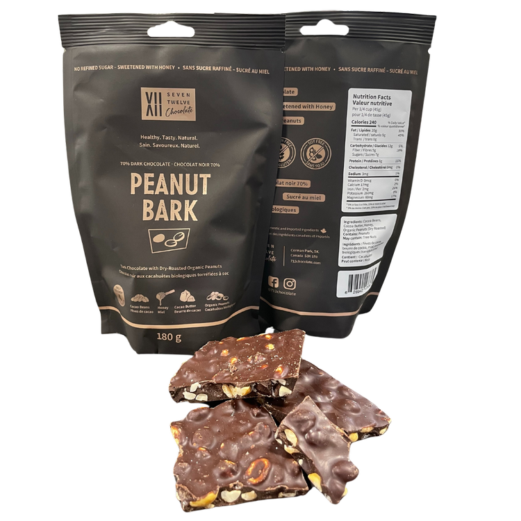 712 Chocolate Dark Chocolate Peanut Bark (180g)