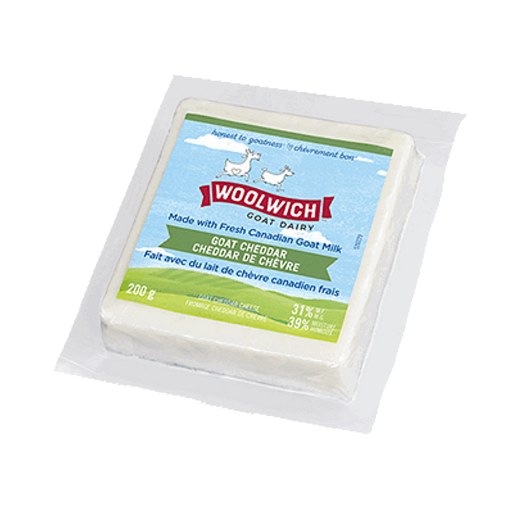 Woolwich Goat Cheddar Cheese (200g) – Body Fuel Organics