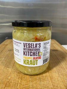 Vesela's Pineapple, Jalapeno Kraut (500ml)