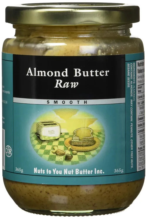 Nuts to You Raw Almond Butter, Smooth, 365g