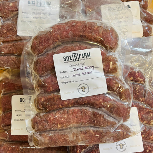Box H Grass Fed All Beef Sausage