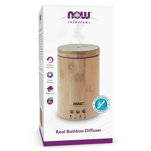 NOW Real Bamboo Ultrasonic Essential Oil Diffuser