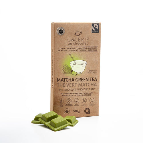 Galerie Au Chocolat Matcha Green Tea White Chocolate Bar 100g
