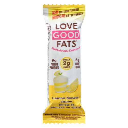 Love Good Fats Lemon Mousse Bar (39g)