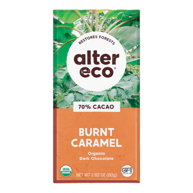 Alter Eco Burnt Caramel Chocolate Bar 80g