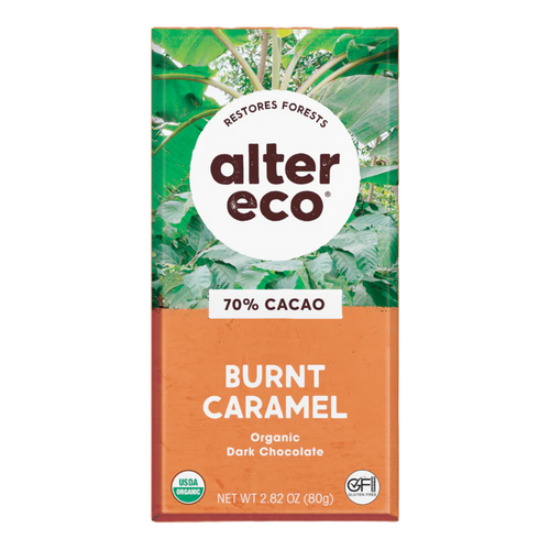 Alter Eco Burnt Caramel Chocolate Bar 80g