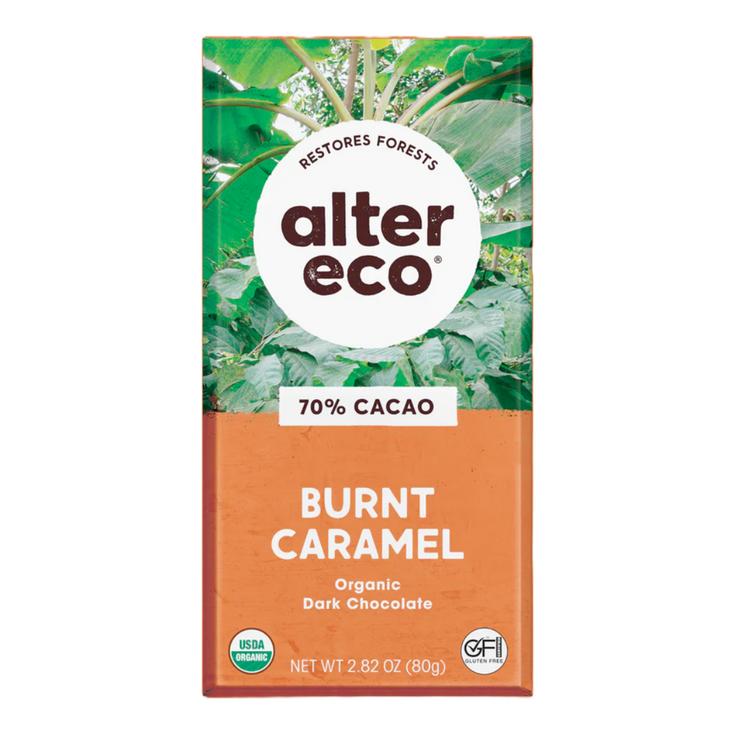 Alter Eco Burnt Caramel Chocolate Bar 80g