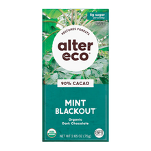 Alter Eco 90% Mint Blackout Chocolate Bar 75g