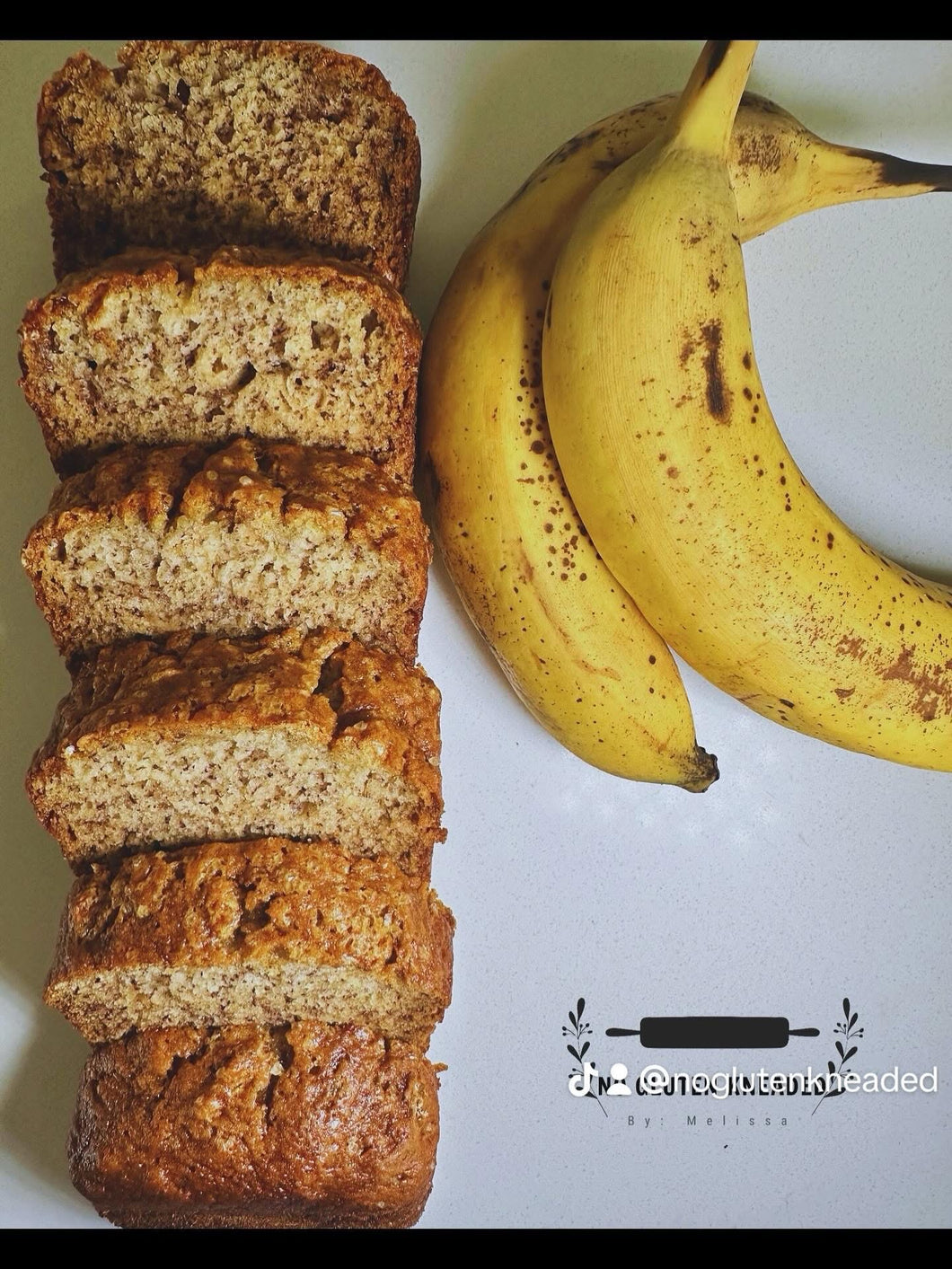 No Gluten Kneaded Banana Loaf